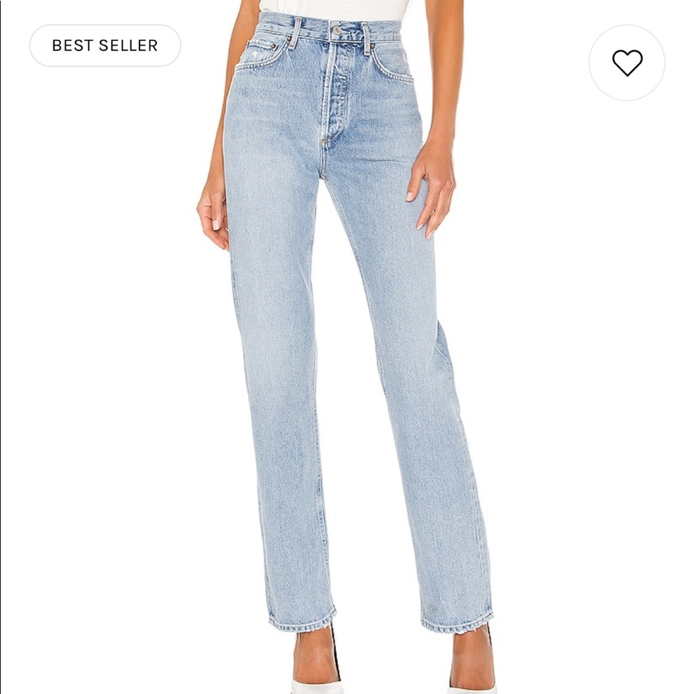 Agolde Lana Straight Jean in Riptide